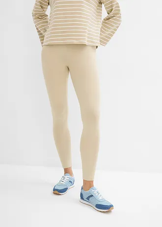 Lot de 2 leggings, Couleur: kaki fumé-camel