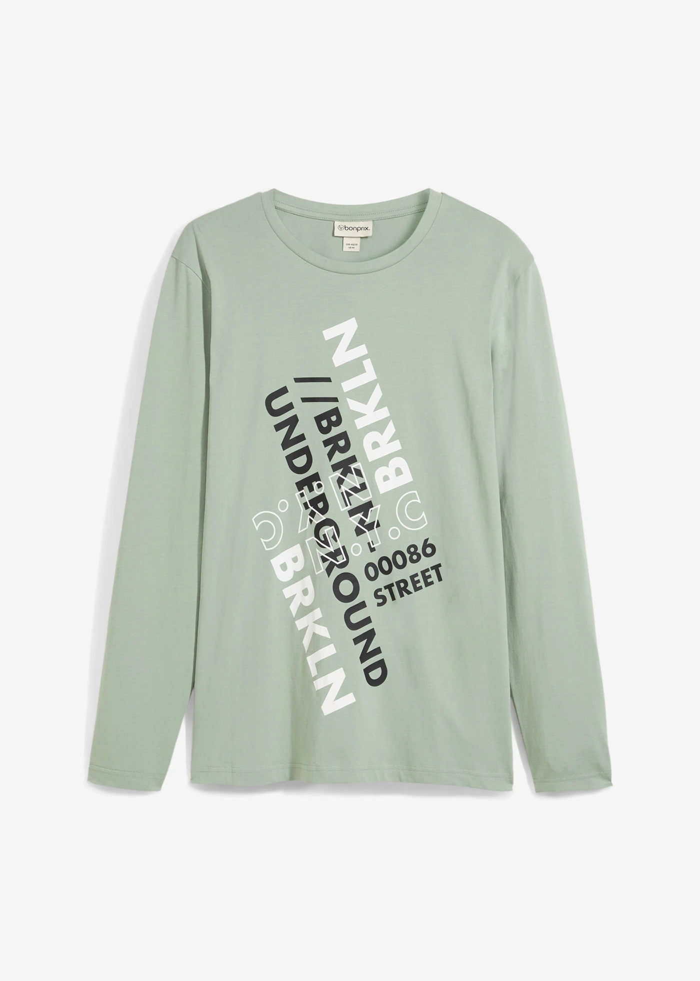 Longsleeve van puur biologisch katoen • rookgroen • bonprix online shop