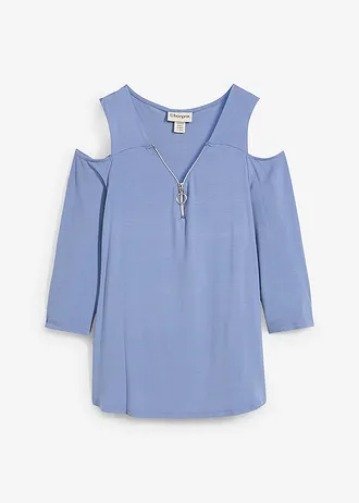Cold shoulder shirt van soepele viscose