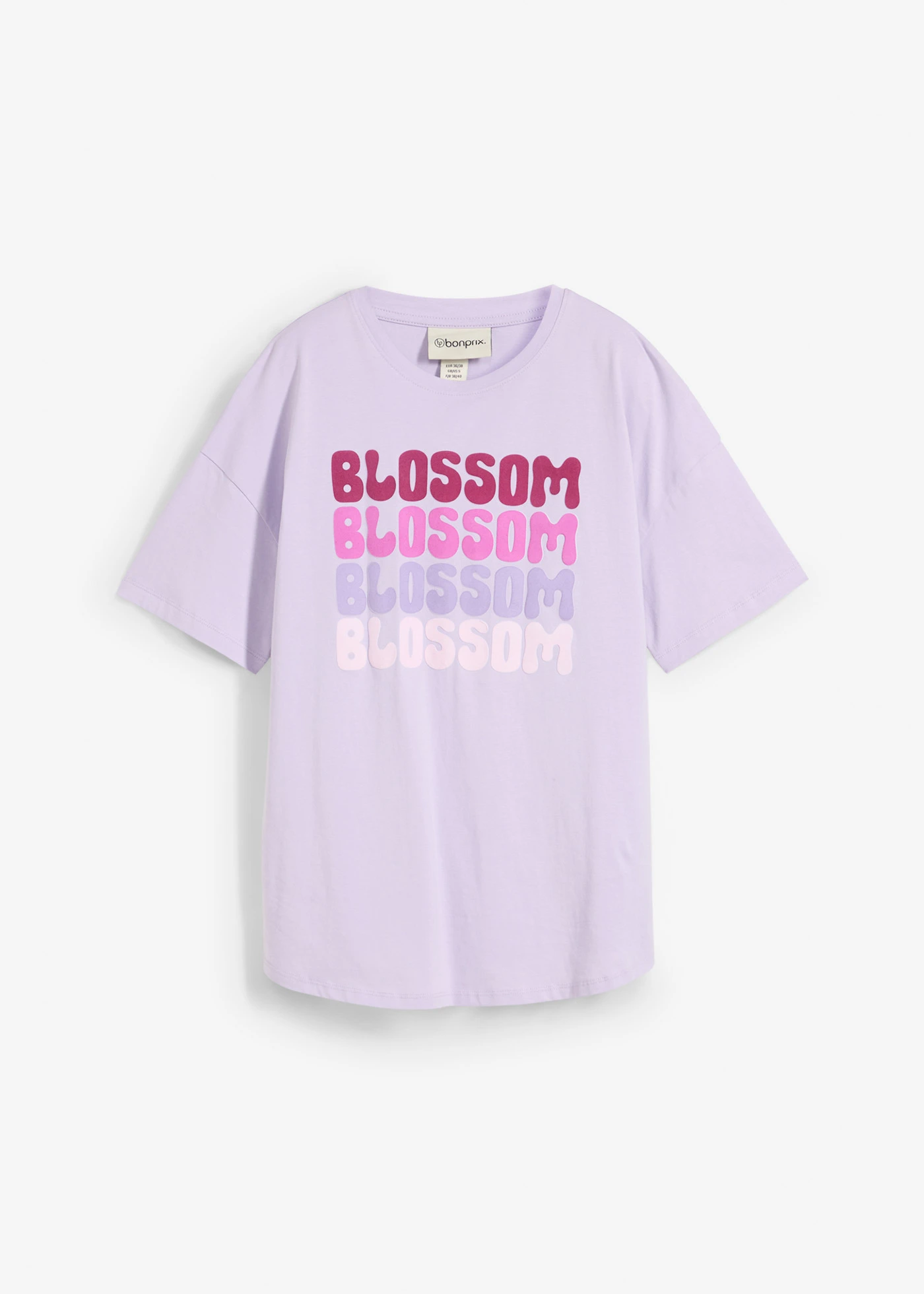 Shirt boxy oversize z bawełny organicznej • kremowy bez • sklep bonprix