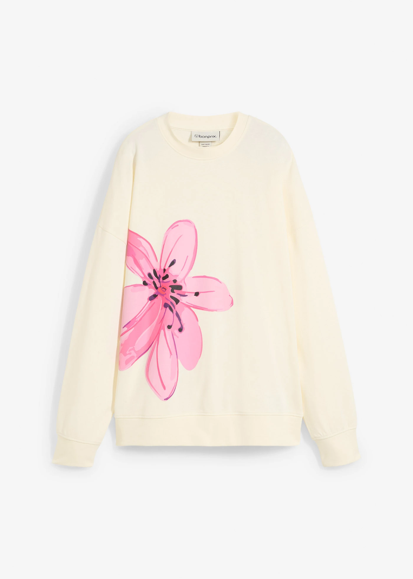 Sweat oversize • crème imprimé • Boutique bonprix