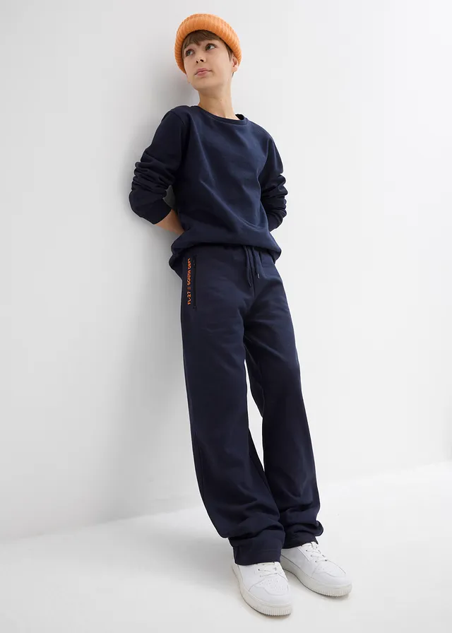 Sweatshirt van zachte katoenmix (set van 2) • lichtgrijs gemêleerd+donkerblauw • product-page.page-title-suffix