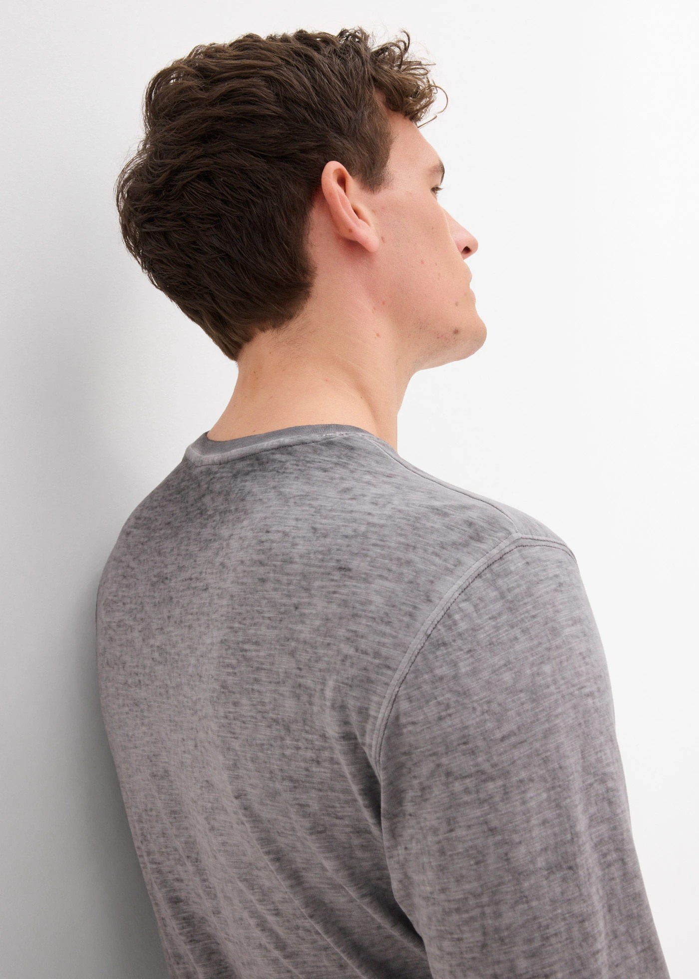 Longsleeve van biologisch katoen (set van 2) • indigo+antraciet • bonprix online shop