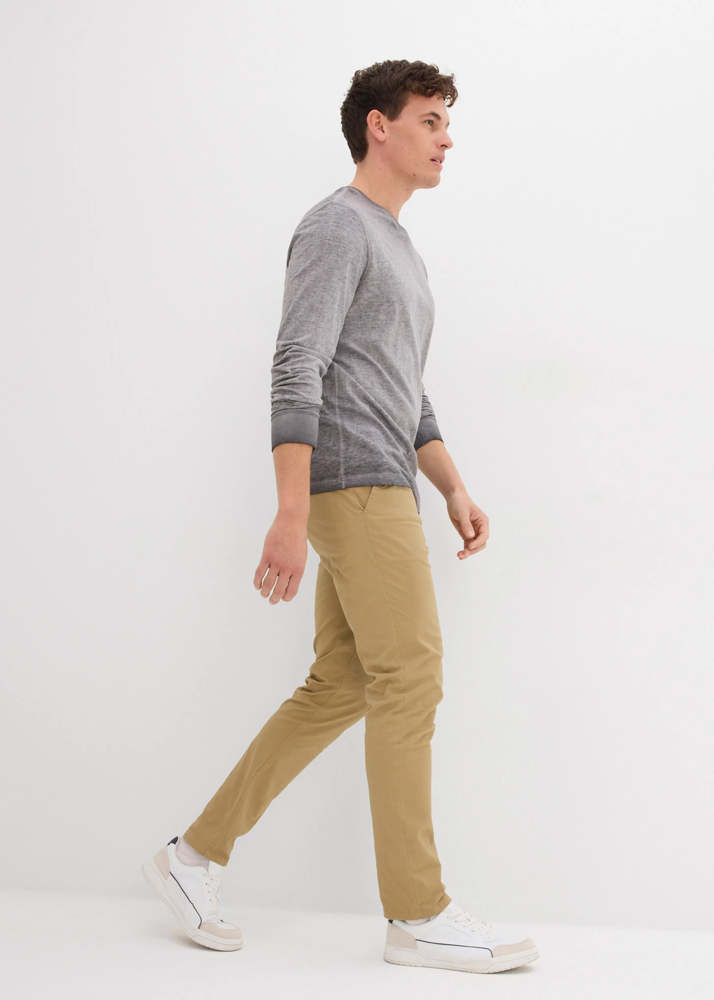 Bluză cu mâneci lungi din bumbac organic (2 buc./set) • indigo+antracit • magazin bonprix