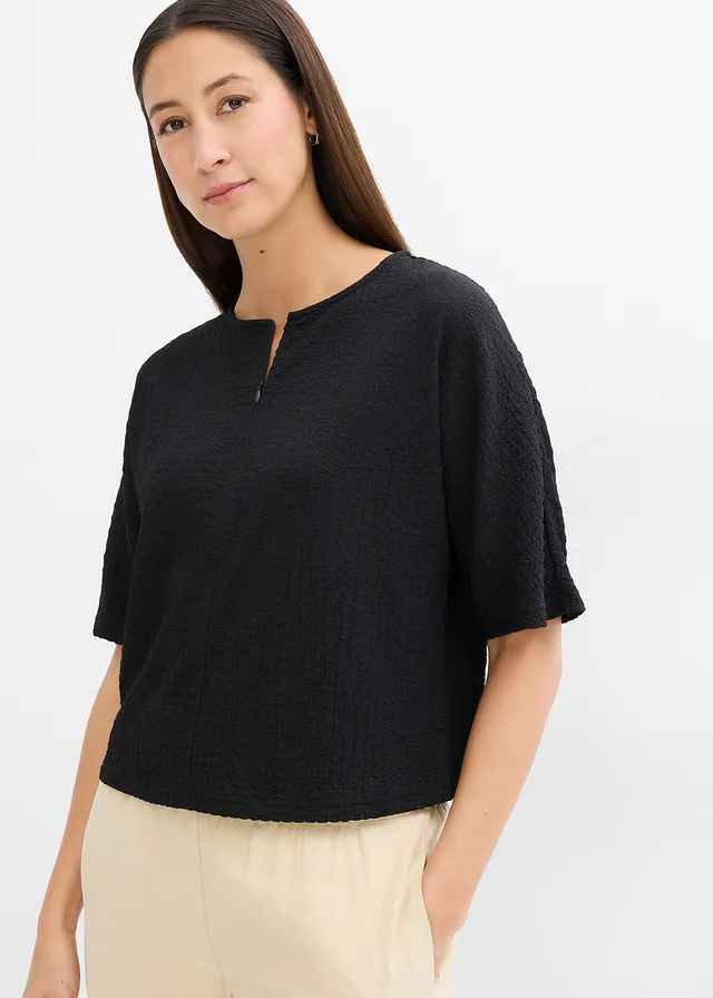 T-shirt oversize, Couleur: noir