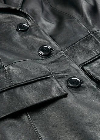 Korte jas van lamsnappa • zwart • bonprix online shop