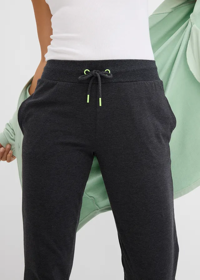 Joggingbroek met elastische band • zwart gemêleerd • product-page.page-title-suffix