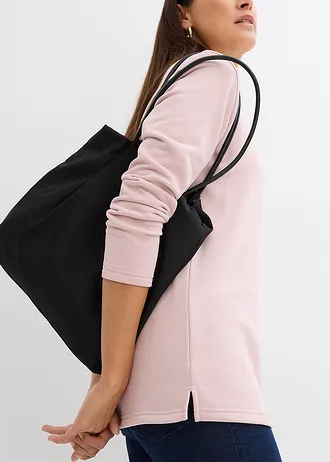 Bluză casual cu crăpătură • roz pal mat • magazin bonprix