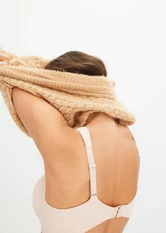 Voorgevormde bh met beugels (set van 2) • zwart + mat beige • bonprix online shop