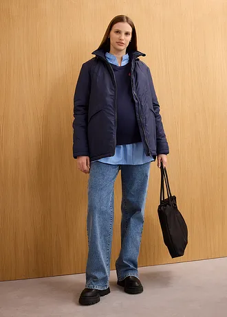 Těhotenská/kojicí halenka z bavlny • středně modro-bílé proužky • bonprix obchod