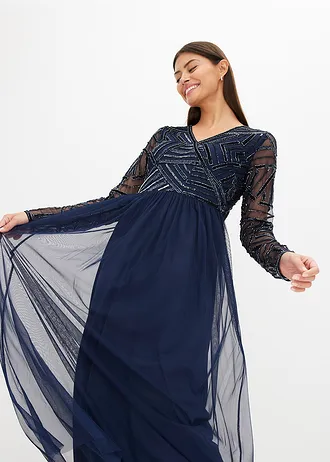 Maxi jurk • donkerblauw • bonprix online shop