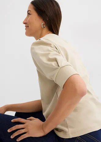 Póló tiszta bio-pamutból • világosbarna • bonprix áruház