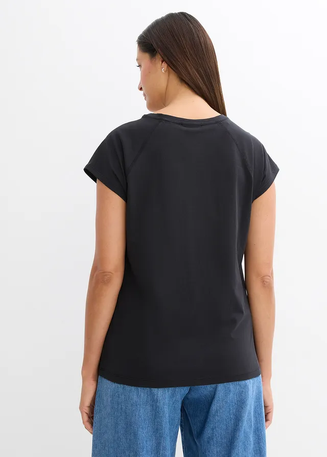 T-shirt van biologisch katoen • zwart • product-page.page-title-suffix