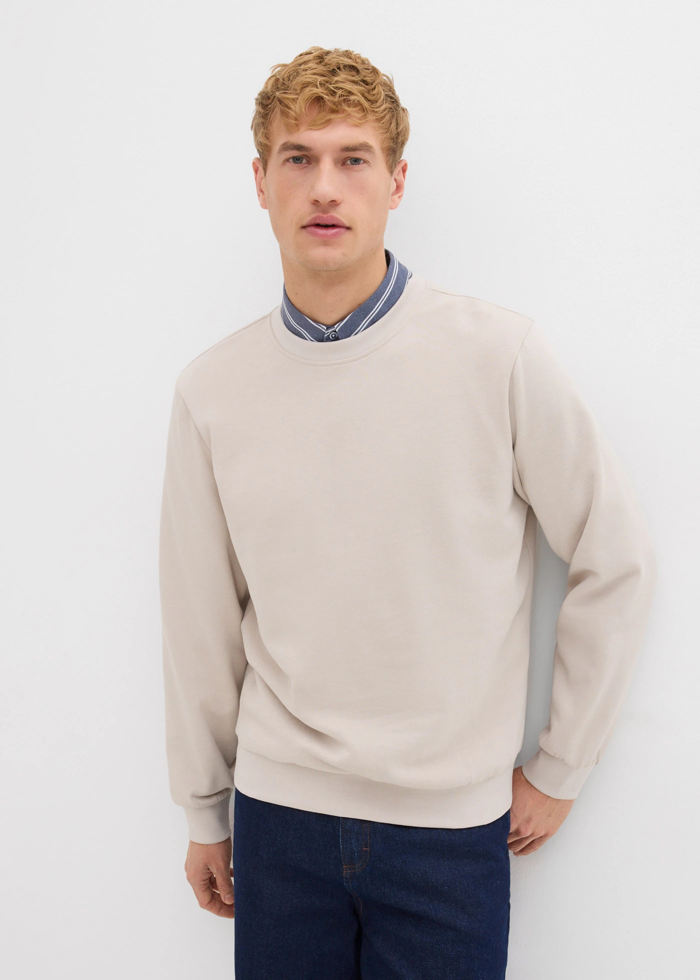 Sweater in regular fit • steengrijs • bonprix online shop