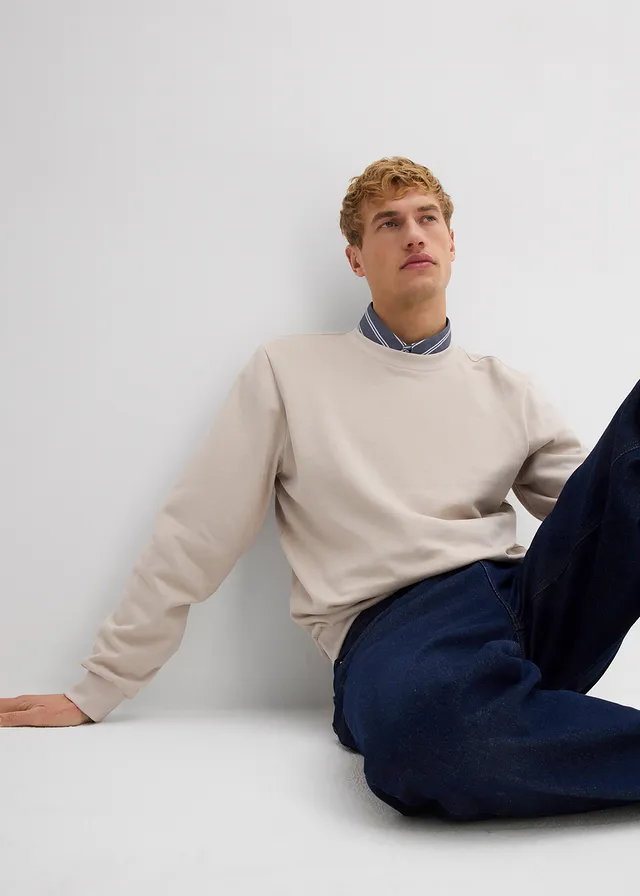 Mikina se střihem Regular Fit • kamenná šedá • bonprix obchod