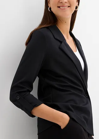 Blazer sweat • noir • Boutique bonprix