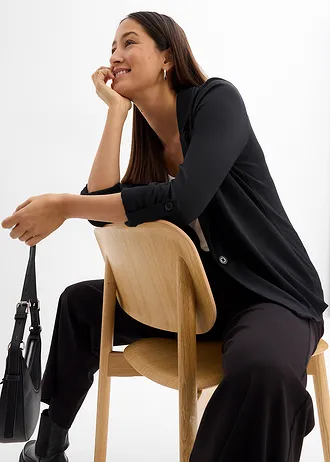 Blazer sweat • noir • Boutique bonprix