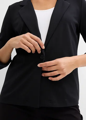 Sweatblazer van viscose-mix • zwart • bonprix online shop
