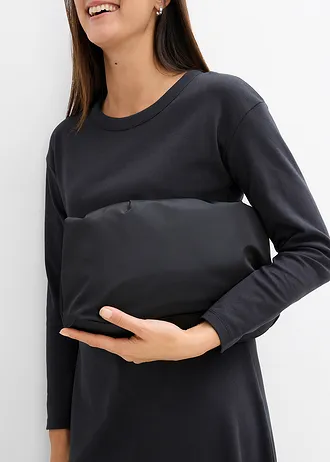 Jersey jurk van zwaar biologisch katoen • zwart • bonprix online shop