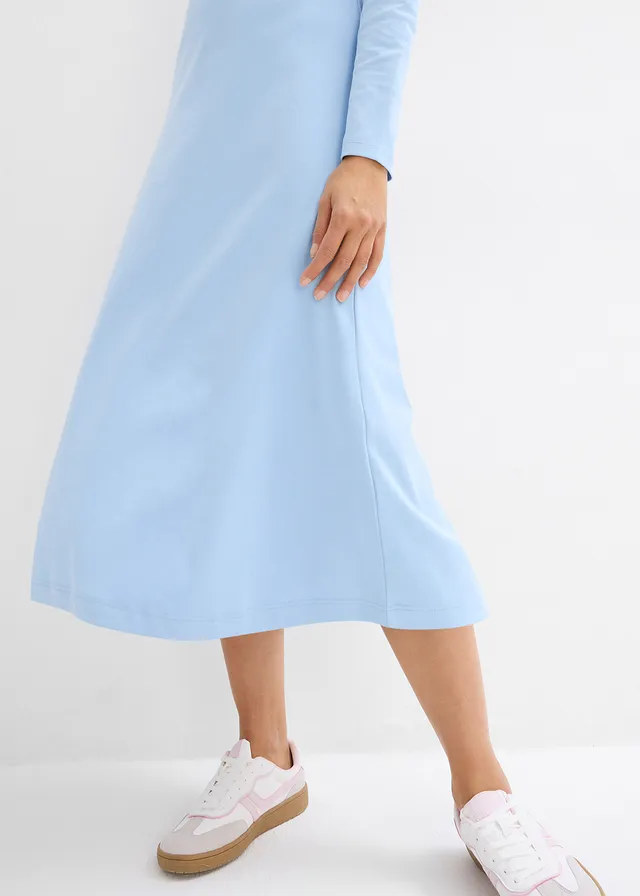 Jersey jurk van zwaar biologisch katoen • lichtblauw • product-page.page-title-suffix