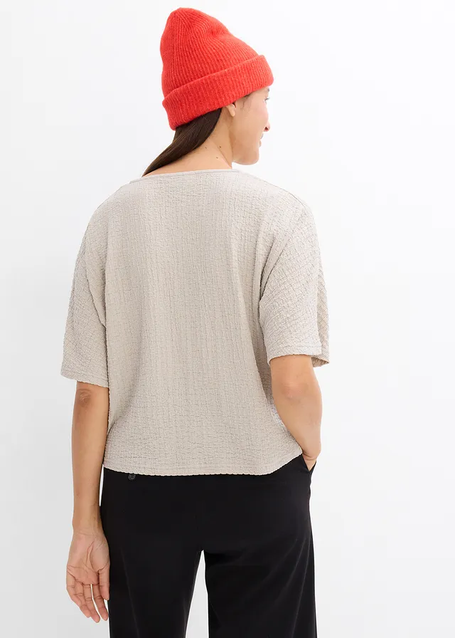 Oversized shirt, Kleur: steengrijs