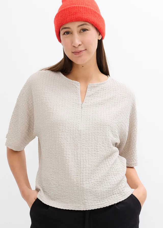 Oversized shirt, Kleur: steengrijs