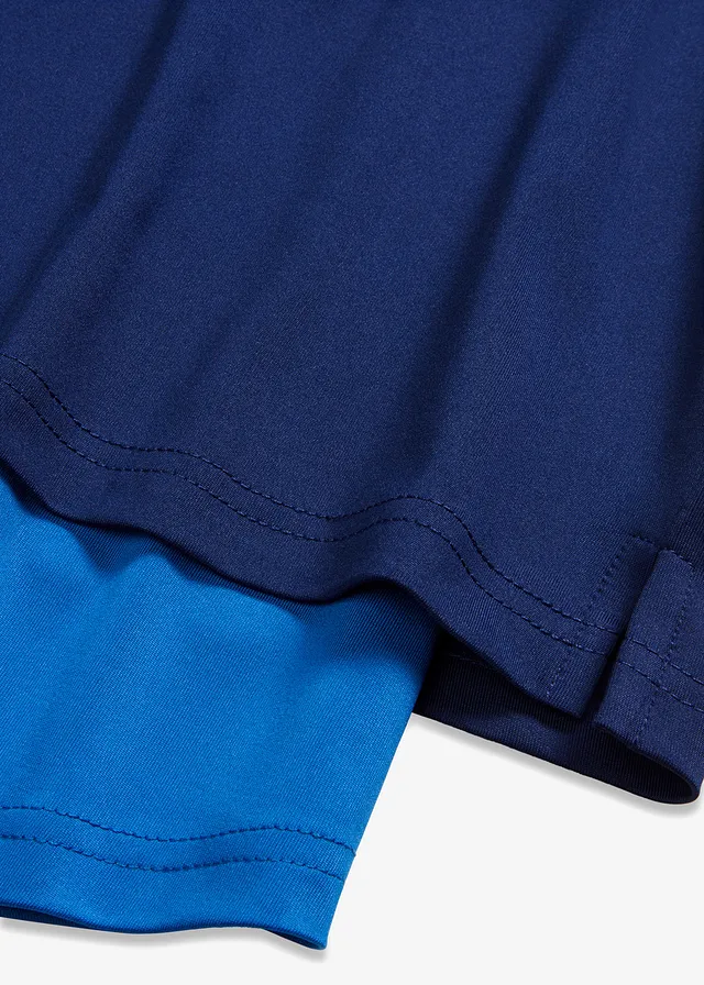 2-in-1 sportshirt, sneldrogend • marineblauw-horizonblauw • product-page.page-title-suffix