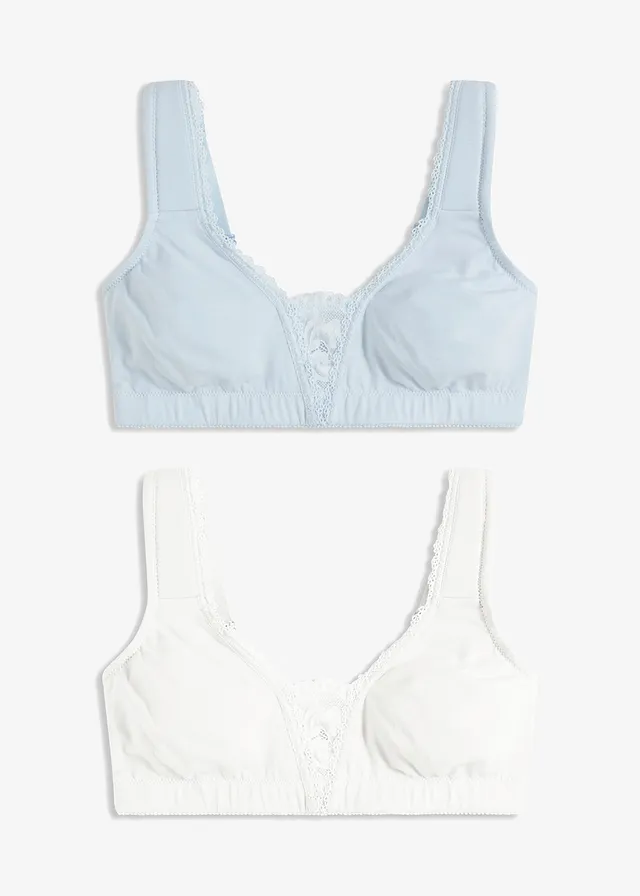 Sutien invizibil fără arcuri, cu bumbac organic (2 buc./set)