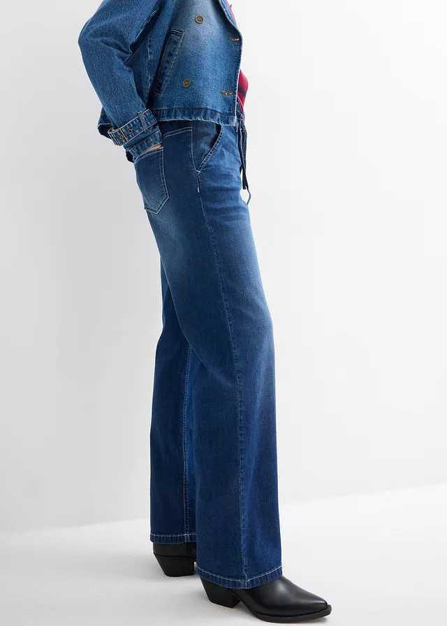 Straight jeans, high waist • blue stone used • product-page.page-title-suffix