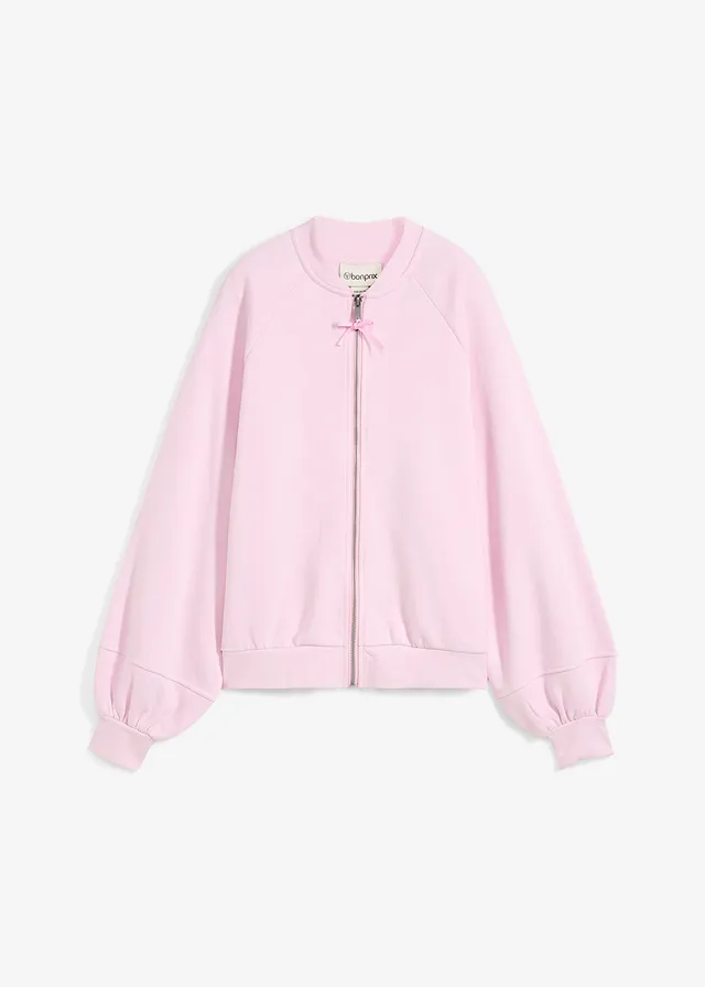 Bluzon s balónovými rukávy • pudrově šeříková • bonprix obchod