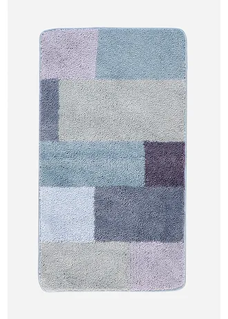 Covoraș de baie pufos cu culori pastel