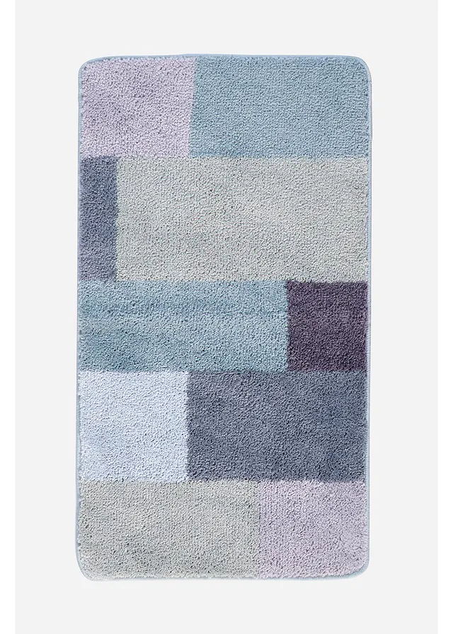 Tapis de bain tufté aux couleurs pastel
