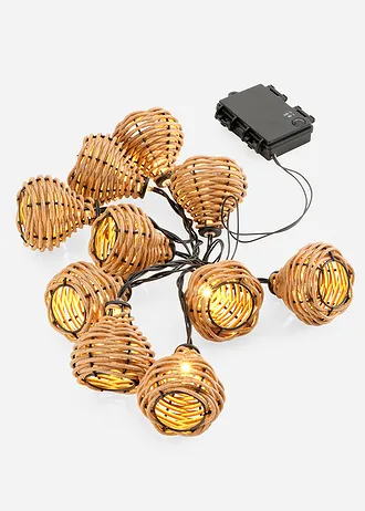 Lichtslinger met rotanvlechtwerk • ecru • bonprix online shop