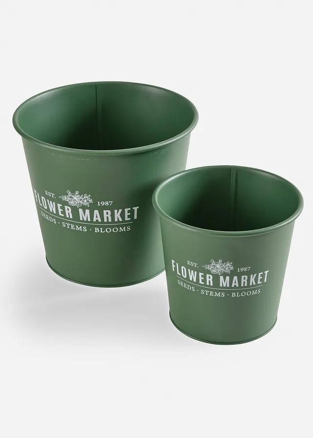 Ghivece de plante rotunde (set/2 piese)