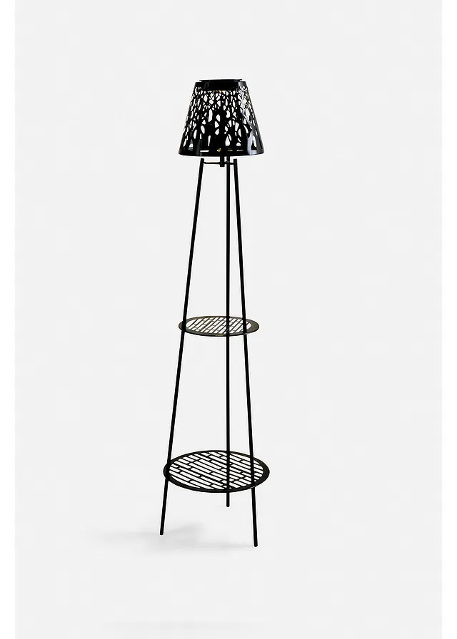 Lampă solară deco cu rafturi