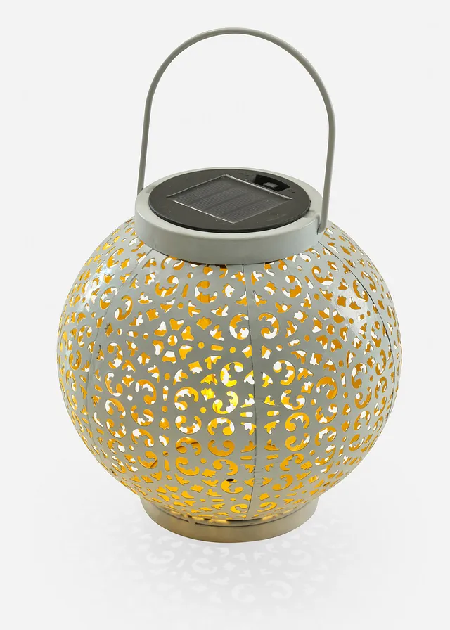 Lampă solară deco cu model ștanțat