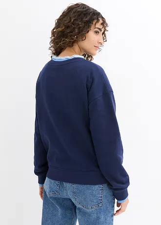 Sweat-shirt de grossesse et d'allaitement • bleu foncé • Boutique bonprix