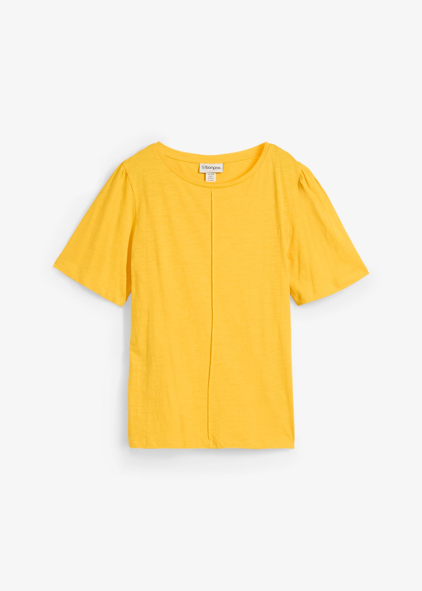T-shirt 100% coton • jaune safran • Boutique bonprix