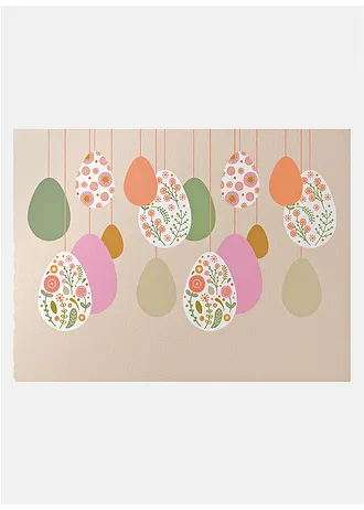 Paillasson à motif de Pâques, Couleur: multicolore imprimé