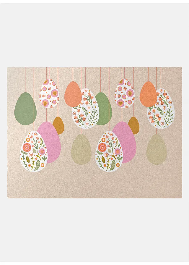 Paillasson à motif de Pâques • multicolore imprimé • Boutique bonprix
