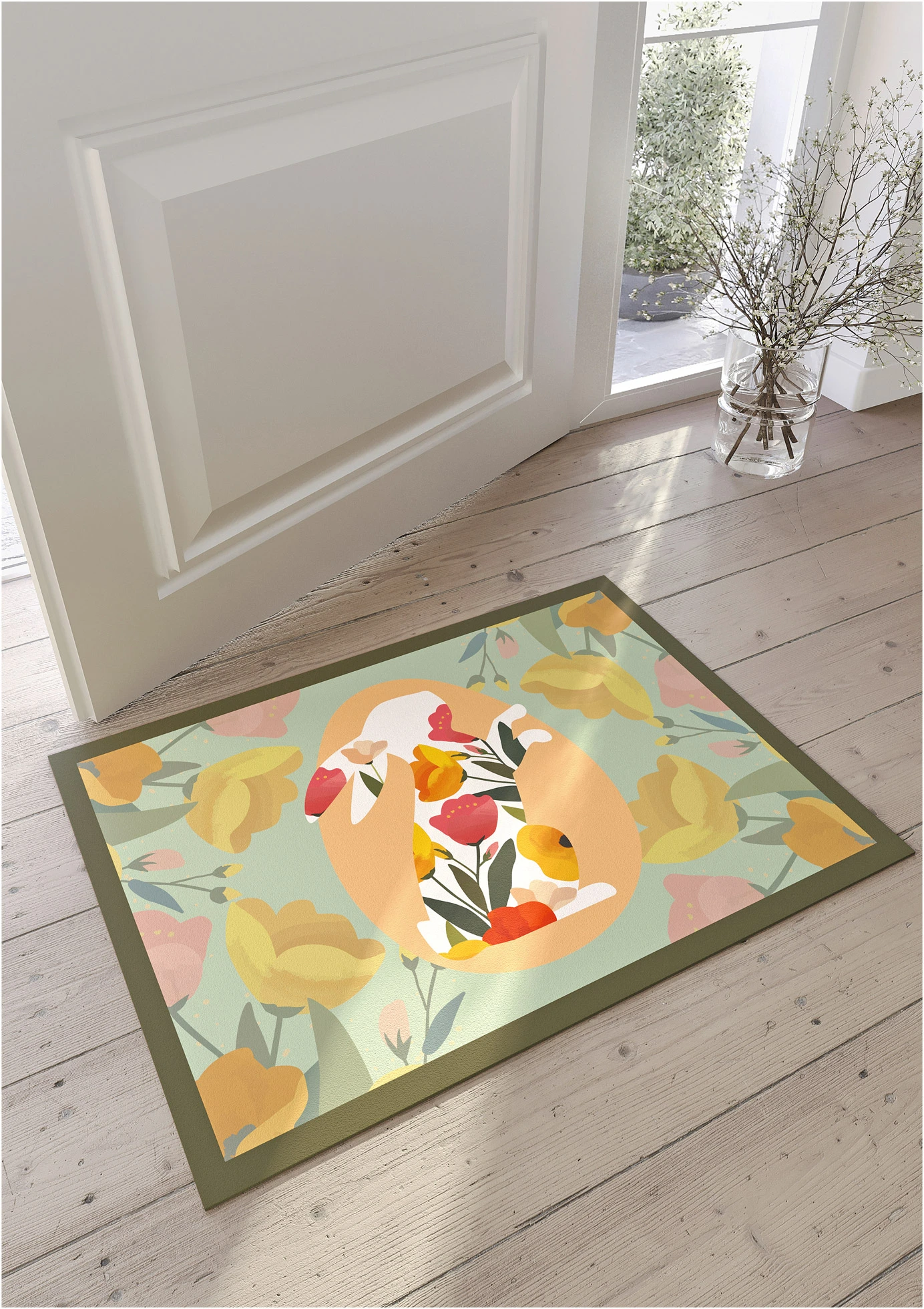 Paillasson à motif de Pâques • multicolore imprimé • Boutique bonprix