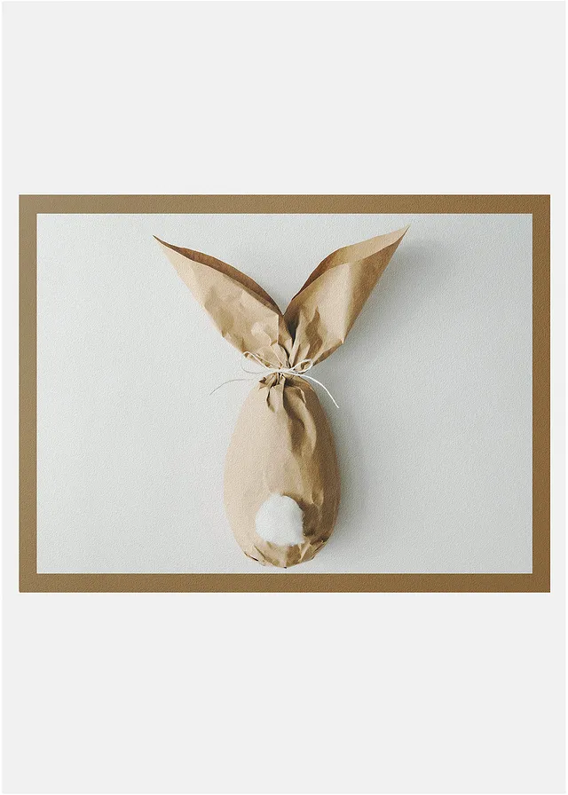 Deurmat met paashaas • bruin gedessineerd • bonprix online shop