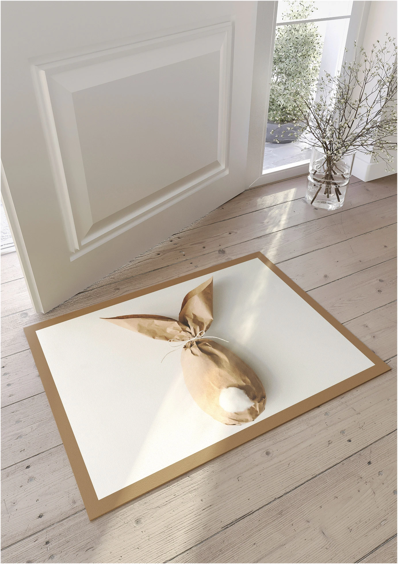 Paillasson à motif de Pâques • marron imprimé • Boutique bonprix