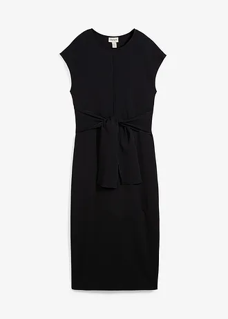 Midi jurk van jersey • zwart • bonprix online shop