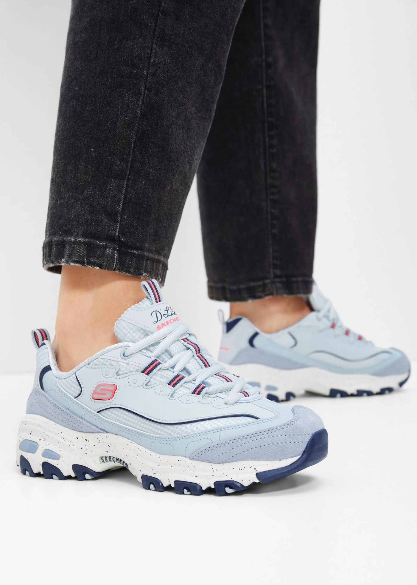 Skechers Chunky Sneaker met memory foam • lichtblauw • bonprix online shop