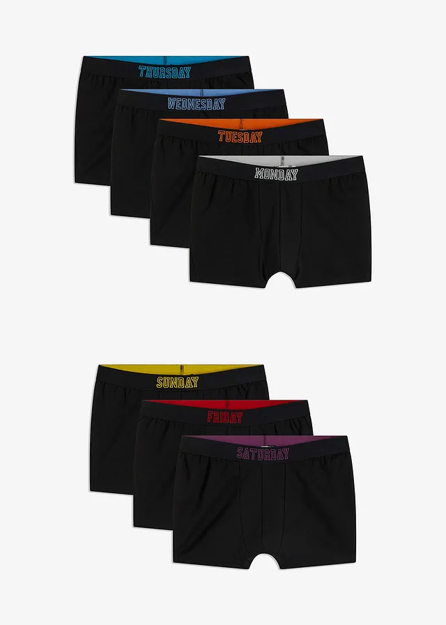 Set de 7 chiloți gen boxer