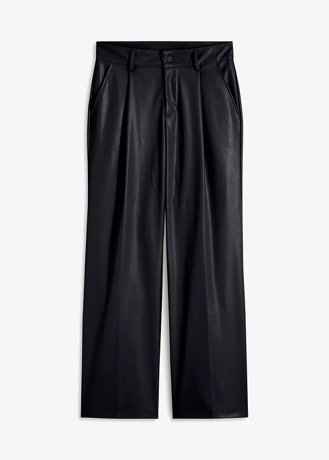Pantaloni din imitație de piele