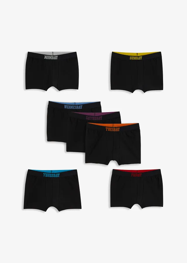 Boxers met zacht katoen (set van 7) • zwart • product-page.page-title-suffix