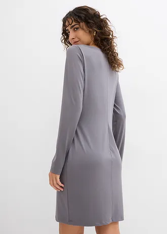 Sukienka z miękko lejącego dżerseju • dymny szary • bonprix obchod
