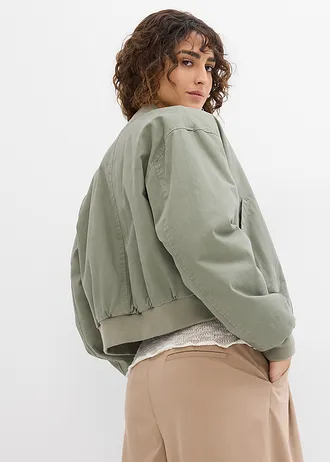 Gevoerd bomberjack • rookolijfgroen • bonprix online shop